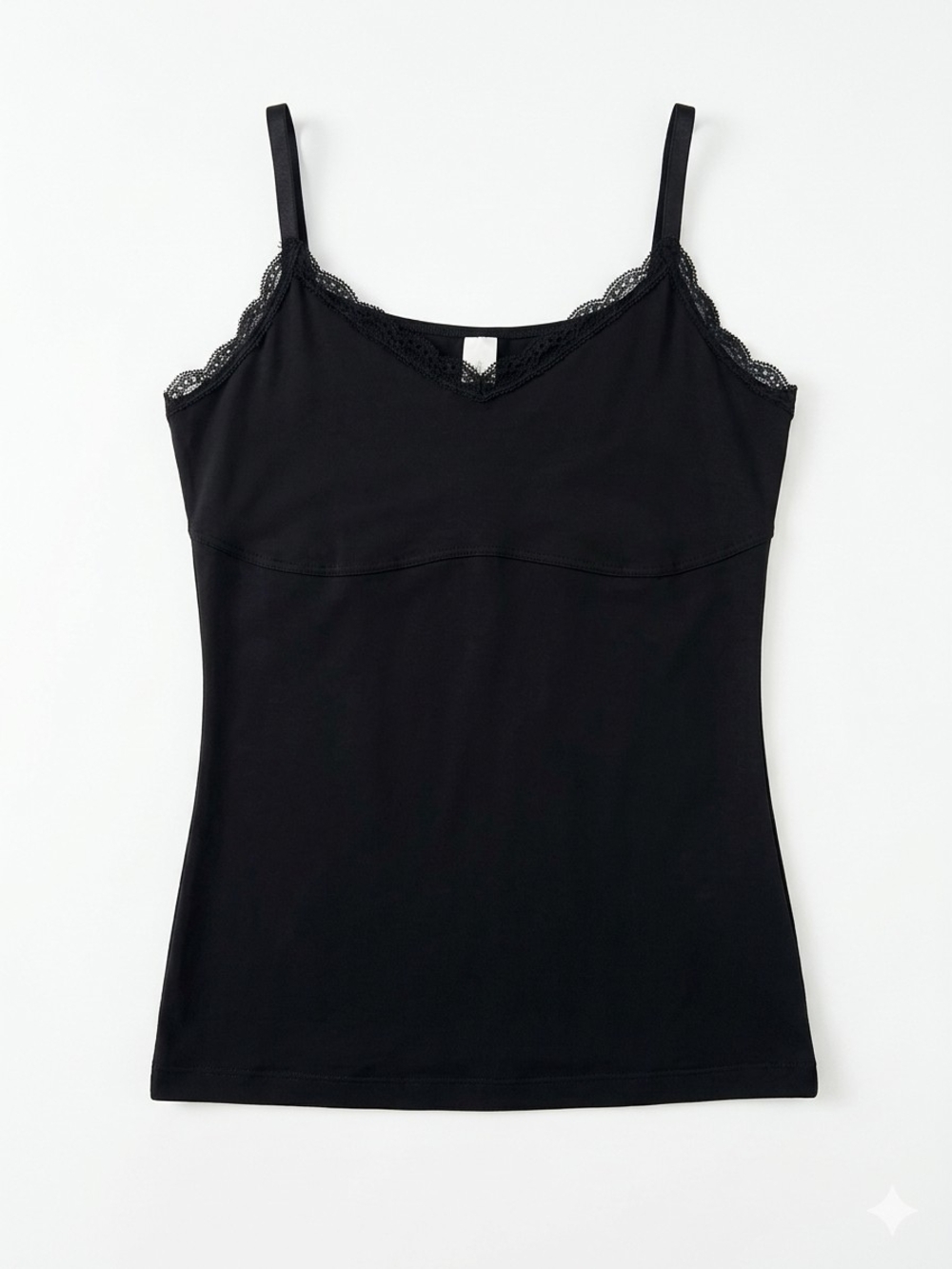 Maidenform Black Lace-Trim Camisole